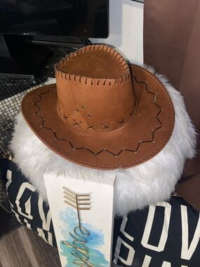 Women’s Brown Felt Western Cowboy Hat